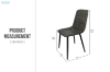 Picture of SAROTO Dining Chair (Grey) - 45x45x87
