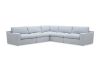 Picture of SPLENDOR Feather Filled Fabric Modular Corner Sofa (Grey)