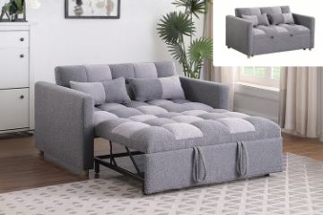 Picture of LYONS 2-Seater Pull-Out Sofa Bed with Adjustable Backrest 