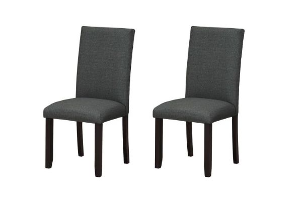 Picture of SERENO High Back Fabric Dining Chair (Charcoal Grey) - 2 Chairs in 1 Package