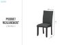 Picture of SERENO High Back Fabric Dining Chair (Charcoal Grey) - 2 Chairs in 1 Package