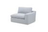 Picture of SPLENDOR Feather Filled Fabric Modular Corner Sofa (Grey)