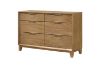 Picture of BRYDEN 6-Drawer Solid Wood Dresser with Mirror