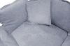 Picture of MORVIA Feather-Filled Modular Sectional Sofa with Storage Ottoman (Light Grey)