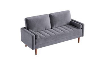 Picture of  [FLOOR MODEL CLEARANCE]  HAROLD 3 Seater Fabric Sofa (Grey) 