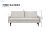 Picture of [FLOOR MODEL CLEARANCE] ATAMAN 3 Seater Sofa (Ivory)