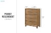 Picture of BRYDEN 5-Drawer Solid Wood Tallboy