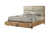 Picture of BRYDEN 4PC/5PC/6PC Solid Wood Bedroom Combo Set in Queen/King Size 