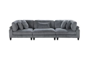 Picture of VIANNA Sectional Modular Sofa Range (Grey) - 3PC Big Combo Set 