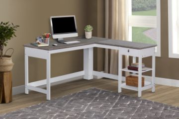 Picture of TIVON 150 L-shaped Desk with Drawer & Shelves