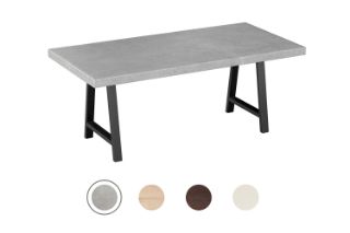 Picture of SYNERGYPLUS Dining Table with A-Frame Metal Legs (Cement Grey) - 160x90