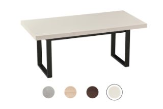 Picture of SYNERGYPLUS Dining Table with Square Metal Legs (New Champagne) - 160x90