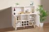 Picture of NORLEN 2-Door Bar Cabinet/Buffet with LED Lighting