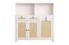 Picture of  [FLOOR MODEL CLEARANCE] NORLEN 3-Door Storage Cabinet/Buffet with LED Lighting