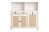 Picture of NORLEN 3-Door Storage Cabinet/Buffet with LED Lighting