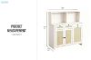 Picture of NORLEN 3-Door Storage Cabinet/Buffet with LED Lighting