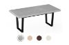 Picture of SYNERGYPLUS Dining Table with Trapezoid Metal Legs (Cement Grey) - 160x90