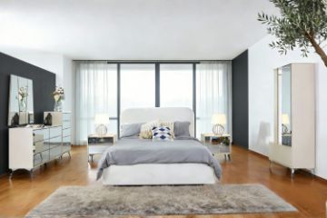 Picture of MIRORA 4PC/5PC/6PC Mirrored Bedroom Combo Set in Queen/Super King Size