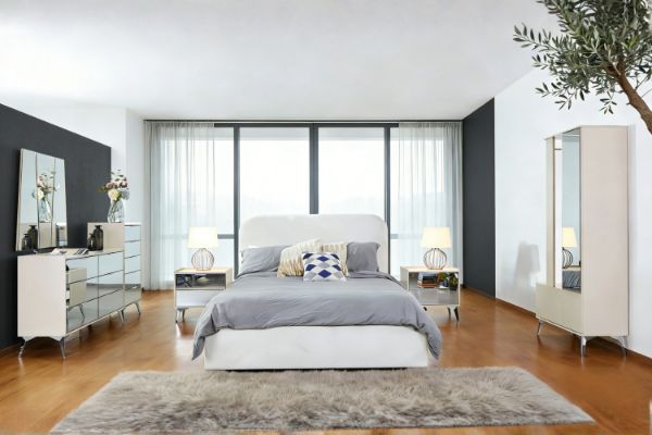 Picture of MIRORA 4PC/5PC/6PC Mirrored Bedroom Combo Set in Queen/Super King Size