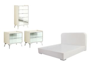 Picture of MIRORA Mirrored Bedroom Combo Set - 4PC Super King