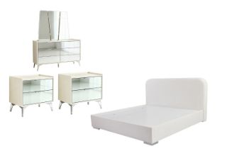 Picture of MIRORA Mirrored Bedroom Combo Set - 5PC Queen