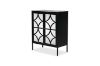 Picture of  [FLOOR MODEL CLEARANCE] STARK Steel Frame 2-Mirror Door Cabinet (Black)
