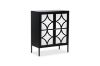 Picture of  [FLOOR MODEL CLEARANCE] STARK Steel Frame 2-Mirror Door Cabinet (Black)