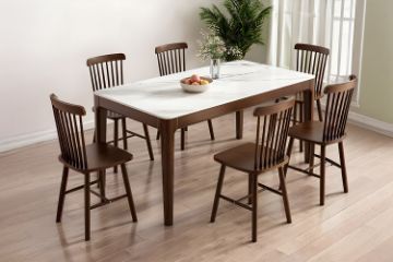 Picture of HARU 160/180 Solid Wood Dining table with Sintered Stone Top 