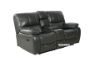 Picture of  [FLOOR MODEL CLEARANCE]  PASADENA 2RRC Reclining Sofa (Grey) - 2 Seat with Storage Console & Drawer & LED Light