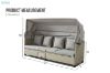 Picture of [FLOOR MODEL CLEARANCE] COSTA Adjustable Outdoor Lounge Day Bed with Canopy