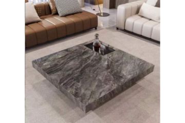 Picture of  [FLOOR MODEL CLEARANCE] GRAVITY Sintered Stone Top Coffee Table (Dark Color)