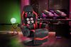 Picture of [FLOOR MODEL CLEARANCE] ZESTIE 360° Swivel Adjustable Height Massage Gaming Recliner Chair with Cupholder and Side Pocket (Red & Black)