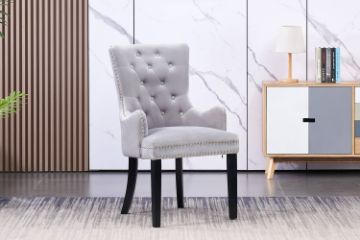 Picture of [FLOOR MODEL CLEARANCE] HALMAR High Back Dining Chair (Light Grey) 