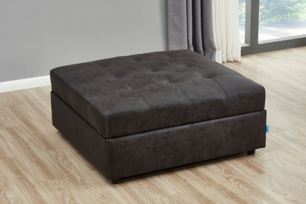 Picture of [FLOOR MODEL CLEARANCE] AUSTEN Foil-Printed Fabric Ottoman