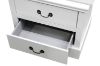 Picture of [FLOOR MODEL CLEARANCE] LOUIS 2-Drawer Hevea Wood Bedside Table with LED Lighting (White)