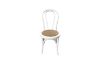 Picture of [FLOOR MODEL CLEARANCE] RAYMON Solid Beech Wood Dining Chair with Rattan Seat (White)