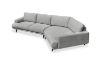 Picture of  [FLOOR MODEL CLEARANCE] BIANCA Angular Chaise Sofa (Light Grey) - Angled End Sofa Facing Right