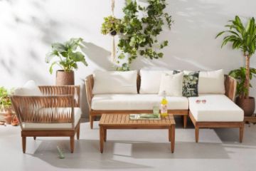 Picture of [FLOOR MODEL CLEARANCE] ELISE Sectional Outdoor Lounge Wicker Sofa Set 