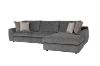 Picture of  [FLOOR MODEL CLEARANCE] HAYVA Feather-Filled Fabric Sectional Sofa - Chaise Facing Right
