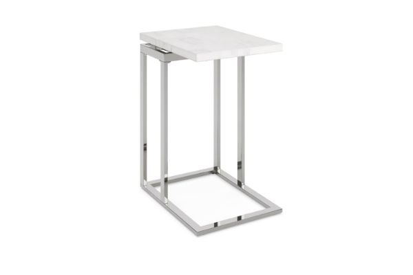 Picture of [FLOOR MODEL CLEARANCE] TALEN C-Shaped Marble Top Side Table