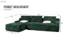 Picture of  [FLOOR MODEL CLEARANCE]  BRUNO Corduroy Sectional Chaise Facing Left Compressed Sofa