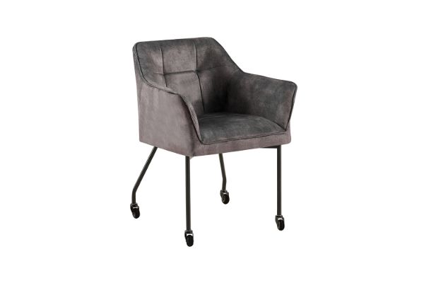 Picture of [FLOOR MODEL CLEARANCE] WANDA Versatile Armchair with Wheels (Grey)
