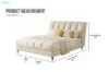 Picture of ALANYA Bed Frame in Queen Size (Champagne)
