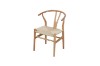 Picture of WISHBONE Solid Beech Wood Y Replica Chair (Natural Frame-Beige Seat) - Each