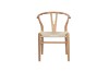 Picture of WISHBONE Solid Beech Wood Y Replica Chair (Natural Frame-Beige Seat) - Each