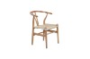 Picture of WISHBONE Solid Beech Wood Y Replica Chair (Natural Frame-Beige Seat) - Each