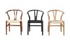 Picture of WISHBONE Solid Beech Wood Y Replica Chair (Natural Frame-Beige Seat) - Each