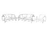 Picture of  [FLOOR MODEL CLEARANCE] BARRET 3 Seater Air Leather Sofa