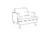 Picture of  [FLOOR MODEL CLEARANCE] BARRET 3 Seater Air Leather Sofa