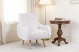 Picture of [FLOOR MODEL CLEARANCE] CLOUDTOP Teddy Fabric Lounge Chair (White) 